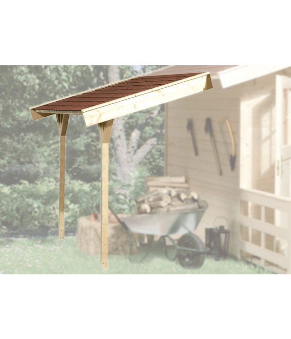  Weka Schleppdach Für Gartenhaus Ab Tiefe 200 Cm, Ca. B135/H210/T230 Cm