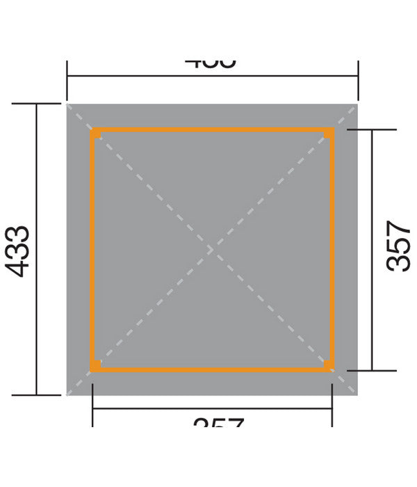  Weka Gartenoase 651 A Gr. 1, Ca. B433/H314/T433 Cm