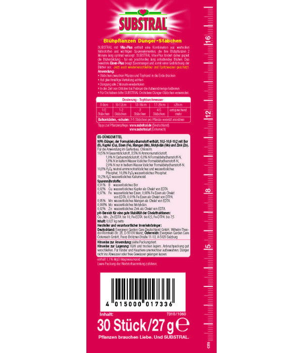  Substral® Blühpflanzen Dünger-Stäbchen, 30 Stk.