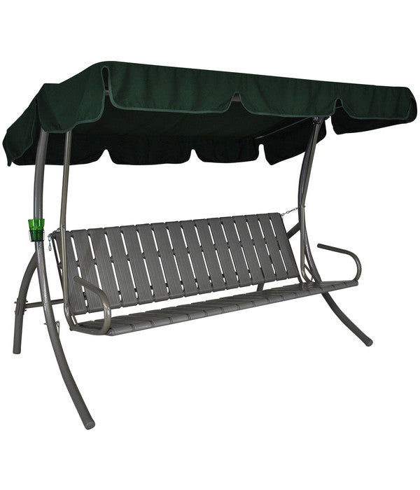  Angerer Hollywoodschaukel Trend, Design Korfu Grün, 3-Sitzer