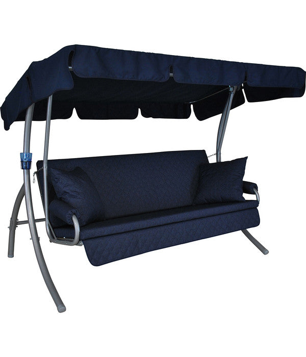  Angerer Hollywoodschaukel Trend Joy Marineblau, 3-Sitzer