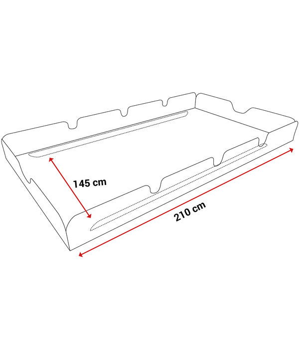  Angerer Sonnendach Swingtex Für 3-Sitzer Hollywoodschaukeln, 210 X 145 Cm