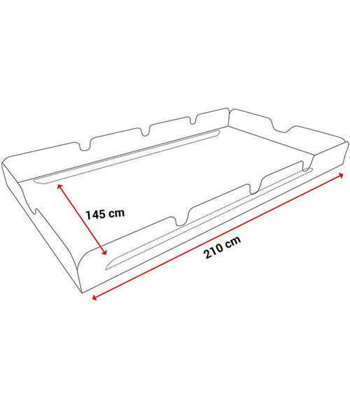  Angerer Sonnendach Swingtex Für 3-Sitzer Hollywoodschaukeln, 210 X 145 Cm