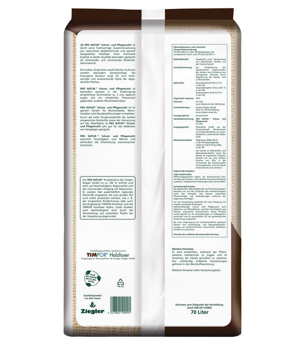  Ziegler Pro Natur® Schutz- Und Pflegemulch, 36 X 70 Liter