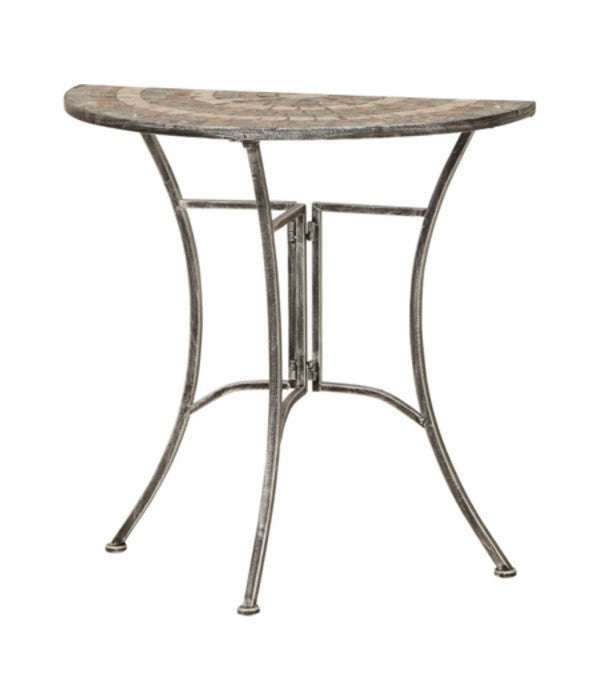  Siena Garden Anstelltisch Felina, Halbrund, Ca. B35,5/H71,5 Cm