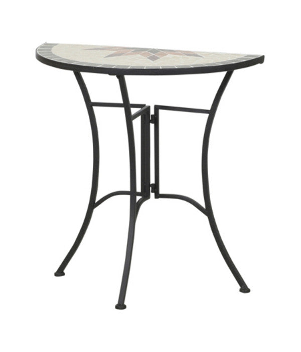  Siena Garden Anstelltisch Stella, Halbrund, Ca. B35,5/H71,5 Cm
