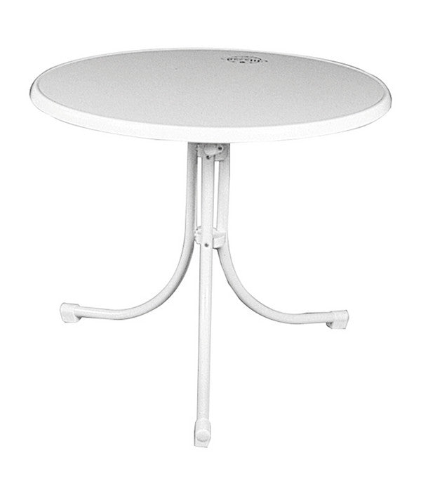  MFG Freizeitmöbel Boulevard-Klapptisch Sevelit, Weiß, Ø85/H70 Cm