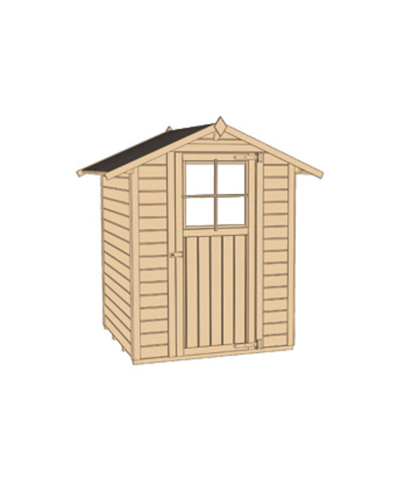  Weka Gartenhaus 317 Gr.1, Ca. B191/H208/T152 Cm