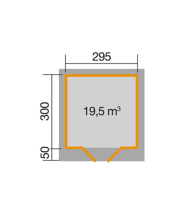  Weka Designhaus 126 Gr.3, Ca. B356/H225/T377 Cm