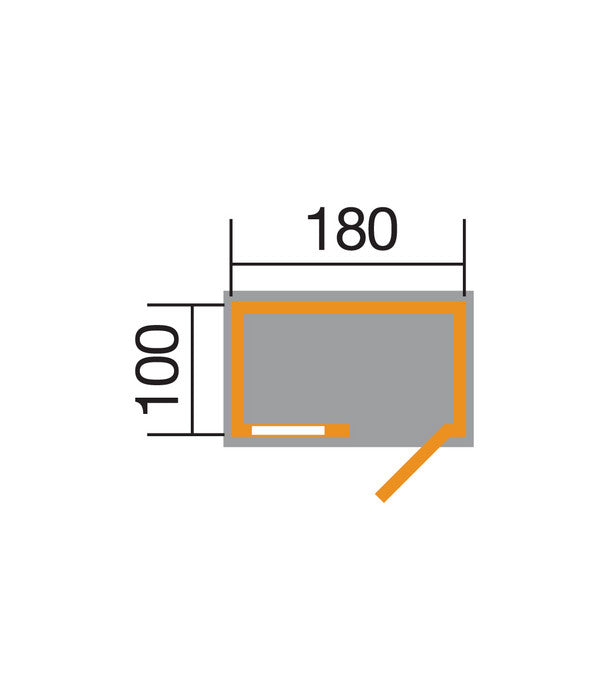  Weka Gerätehaus 345 Gr. 1, Ca. B205/H217/T129 Cm