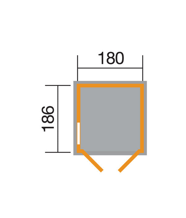  Weka Gerätehaus 346 Gr. 3, Ca. B205/H217/T206 Cm