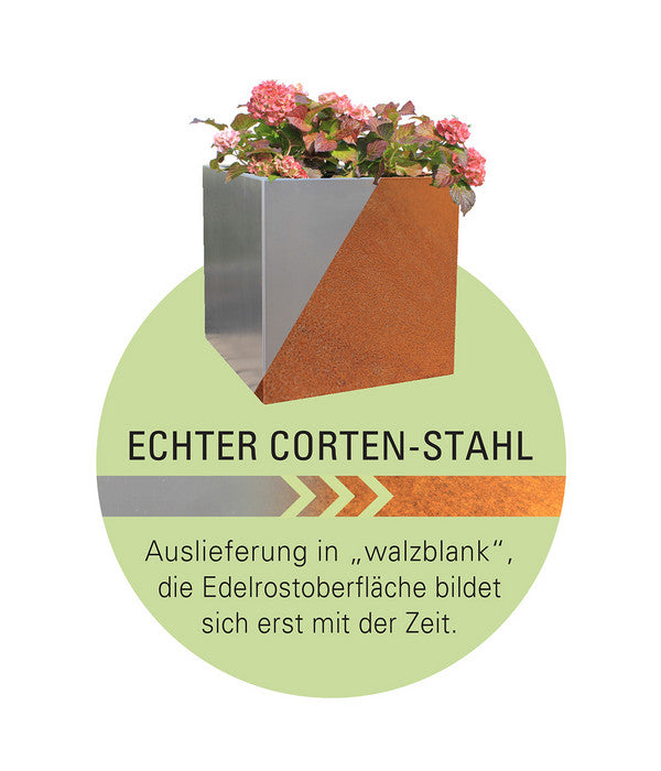  Palatino Cortenstahl-Kaminholzlager Woodpecker PRO