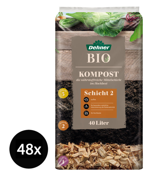  Dehner Bio Hochbeet Kompost, 48 X 40 Liter