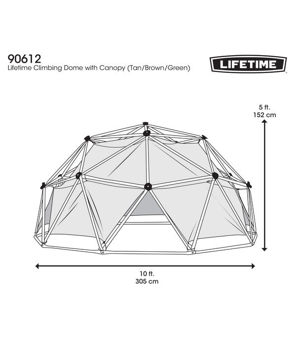  Lifetime Geodome Inkl. Zelt, Ca. Ø205/H152 Cm