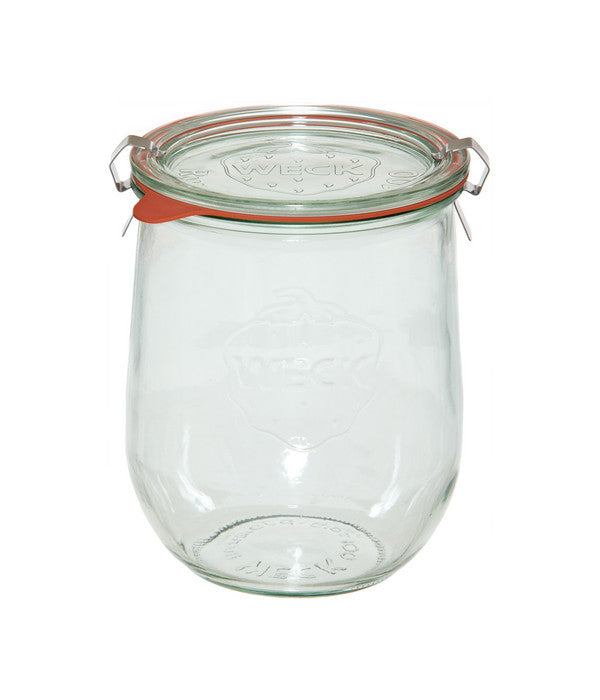  Dehner WECK® Tulpenglas, 1000 Ml, Inkl. Einkochringe & Klammern, 4er-Set