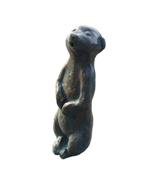 Rottenecker Bronze-Erdmännchen Groß, Wasserspeiend