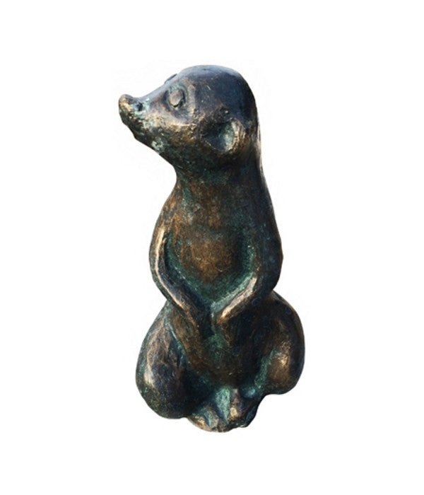  Rottenecker Bronze-Erdmännchen Mittel, Wasserspeiend