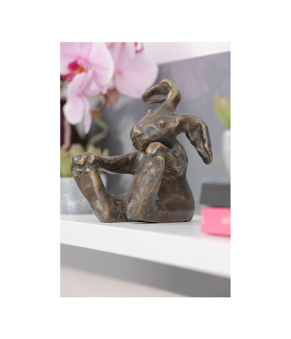  Rottenecker Bronze-Hase Kasper, 13 X 13 X 14 Cm