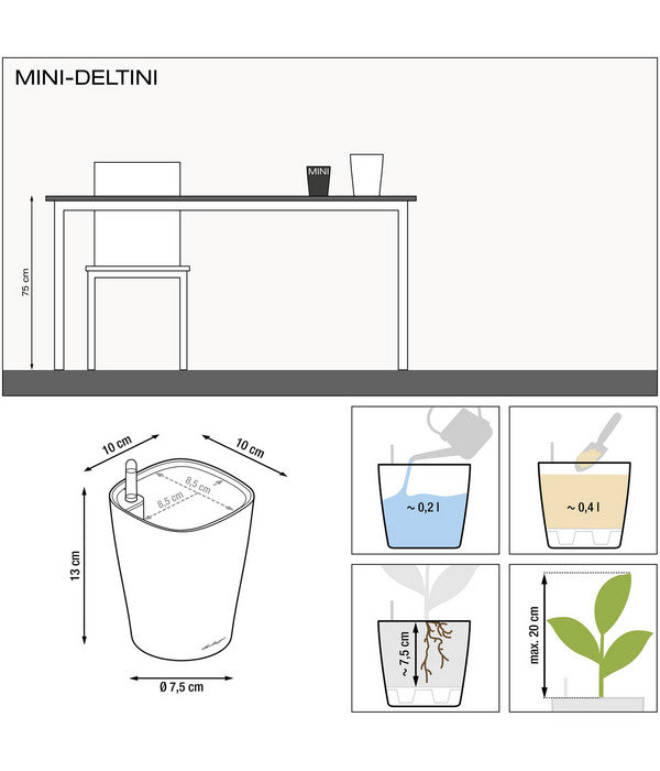  LECHUZA® DELTINI, All-in-One-Set