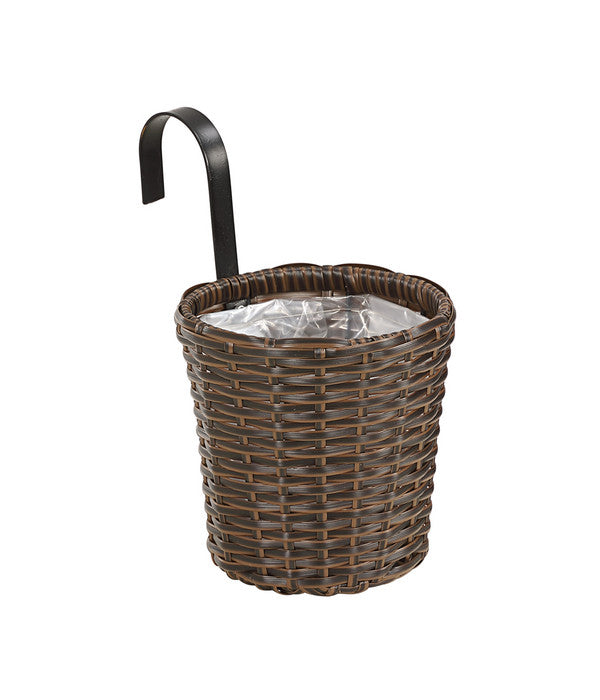  Dehner Polyrattan-Hängetopf, Ø 16 Cm