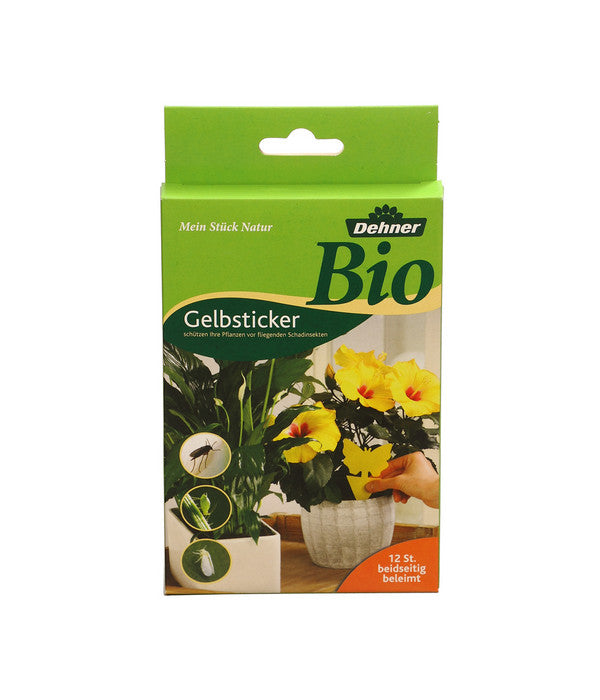  Dehner Bio Gelbsticker, 12er-Set