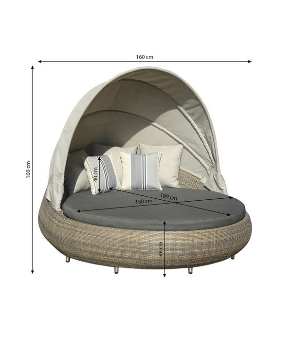  Dehner Sunlounger Florida, Ca. B160/H70/T220 Cm