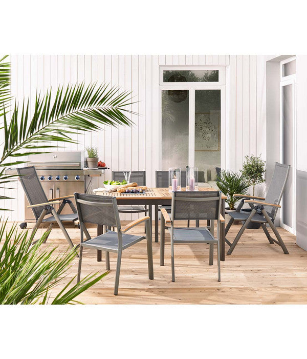  Dehner Teak-Ausziehtisch Colmar, Ca. B152-210/H76/T89 Cm