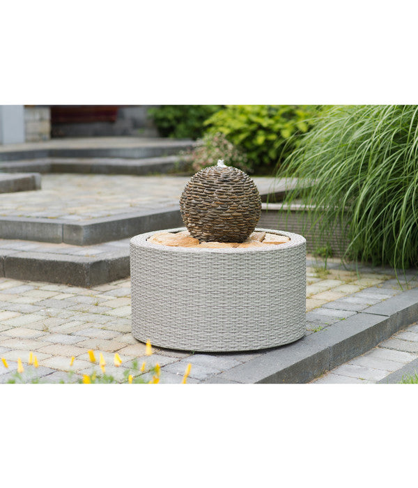  Ubbink Kunststoff-Brunnenumrandung Wicker VII