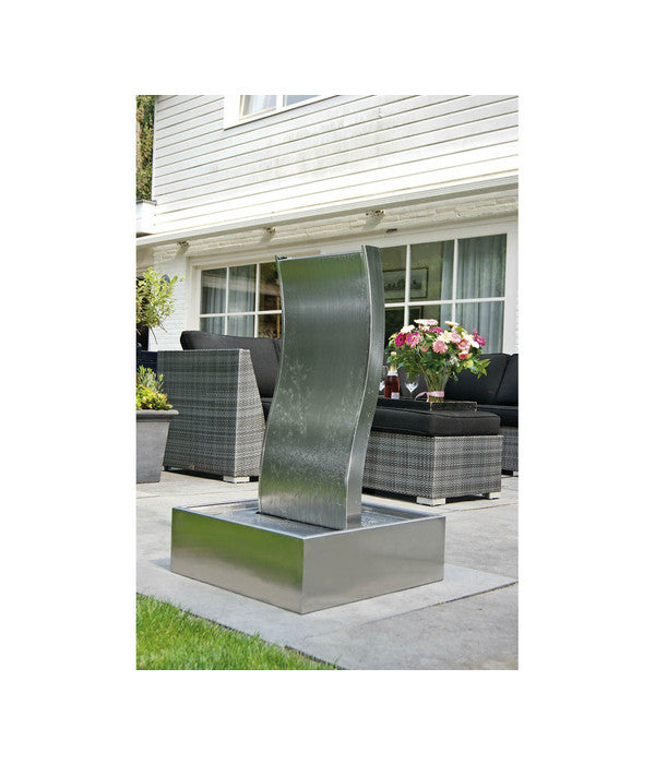  Ubbink Edelstahl-Gartenbrunnen Genova, Ca. B60/H110/T60 Cm