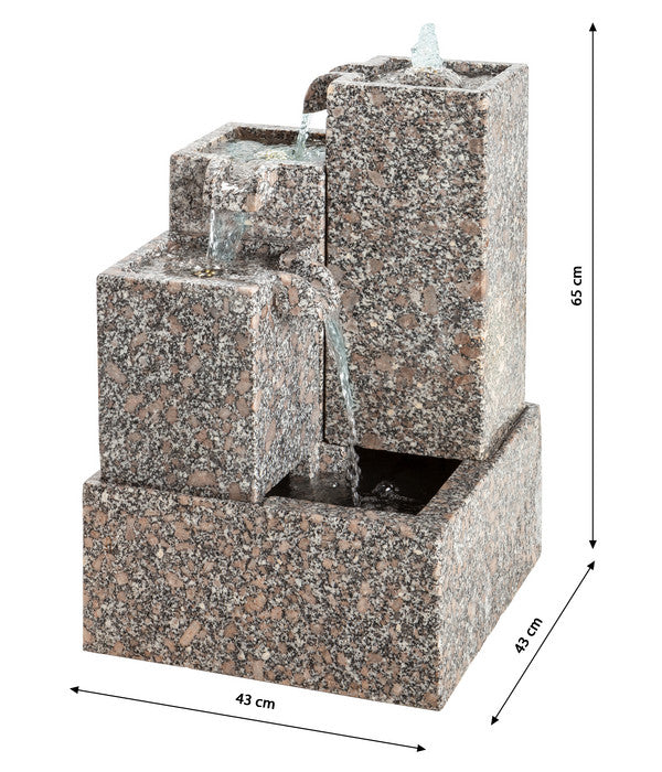  Dehner Granit-Gartenbrunnen Cascada, Ca. H65 Cm