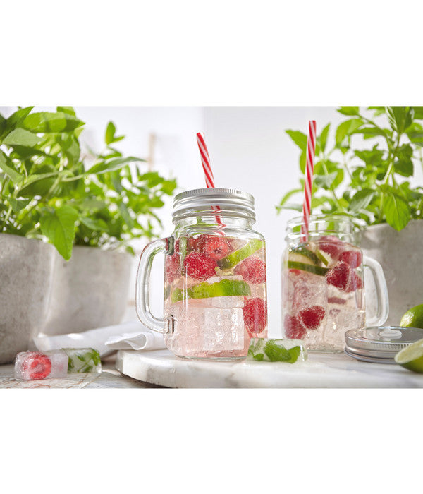  Outdoorbecher Mit Halm, 450 Ml