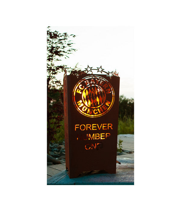  Ferrum FCB Feuerkorb Forever, Eckig, 40 X 40 X 83 Cm, Rost
