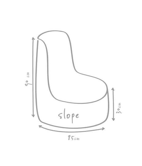  Outbag Outdoor-Sitzsack Slope Deluxe, Skin White