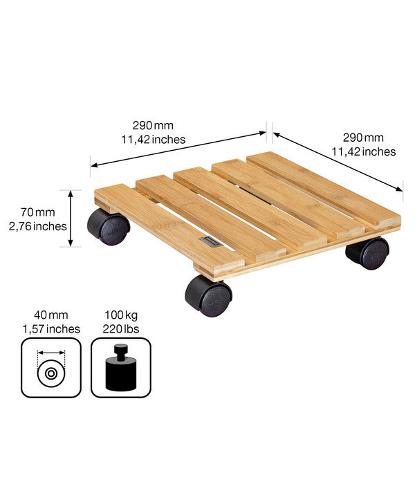  Wagner Pflanzroller Bambus, 29 X 29 Cm