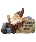  Dehner Polyresin-Gnom Willkommen In Meinem Garten