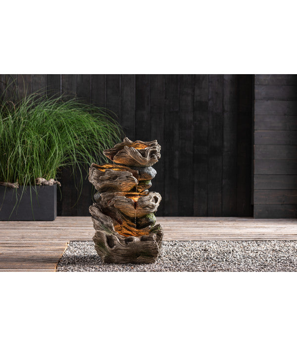  Dehner Polyresin-Gartenbrunnen Albero, Ca. B47/H77/T41 Cm