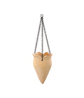  Dehner Terrakotta-Ampel Tivoli, Konisch, Beige, Ca. Ø18/H28 Cm