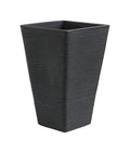  Dehner Kunststoff-Pflanzvase Capri, Anthrazit, Ca. B35/H55/T35 Cm