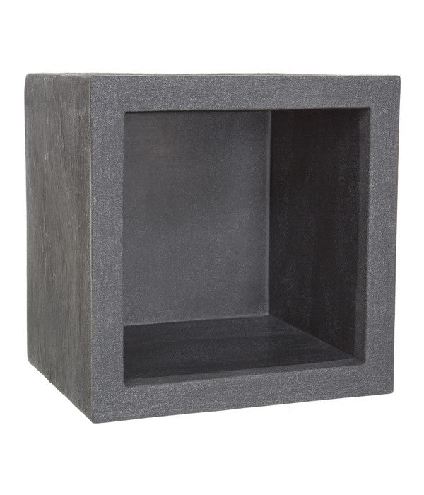  Dehner Kunststoff-Blumenkübel Palermo, Anthrazit