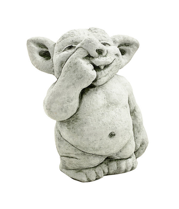  Denscho Stein-Troll Finger In Der Nase, 19 X 26 X 32 Cm