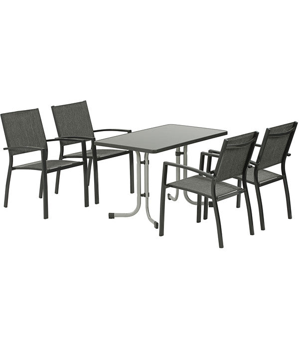  Sieger Boulevard-Klapptisch Mecalit®-PRO, Ca. B115/H72/T70 Cm