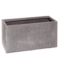  Dehner Polystone-Blumenkübel Kopenhagen, Rechteckig, Granit-grau
