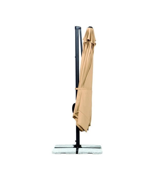  Schneider Classics Sonnenschirm Rhodos, Holzoptik, Quadratisch Ca. B300/T300 Cm