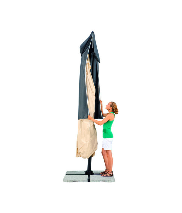  Schneider Classics Sonnenschirm Rhodos, Holzoptik, Quadratisch Ca. B300/T300 Cm