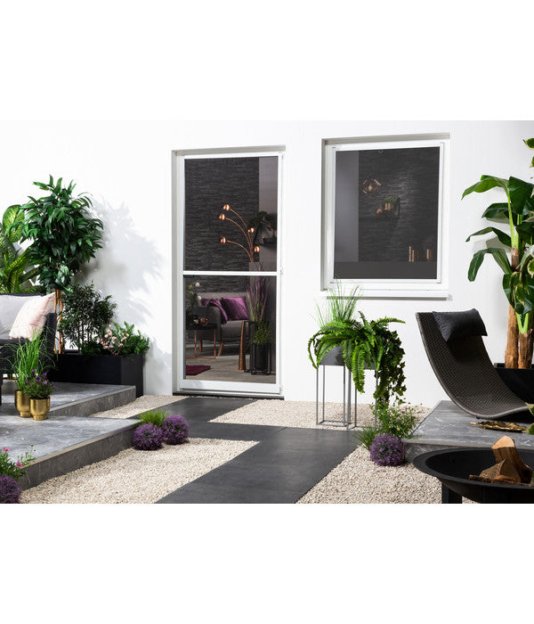  Hecht Fliegengitter Fenster Mit Pollenschutz, Ca B100/H120 Cm