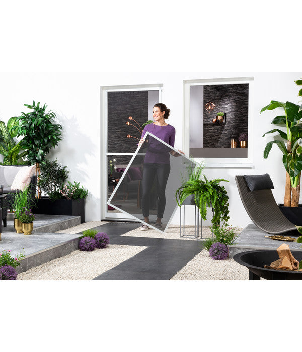  Hecht Fliegengitter Fenster Mit Pollenschutz, Ca B100/H120 Cm