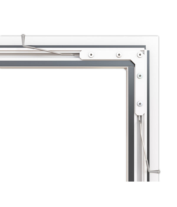  Hecht Fliegengitter Fensterbausatz COMPACT, Ca. B100/H120 Cm