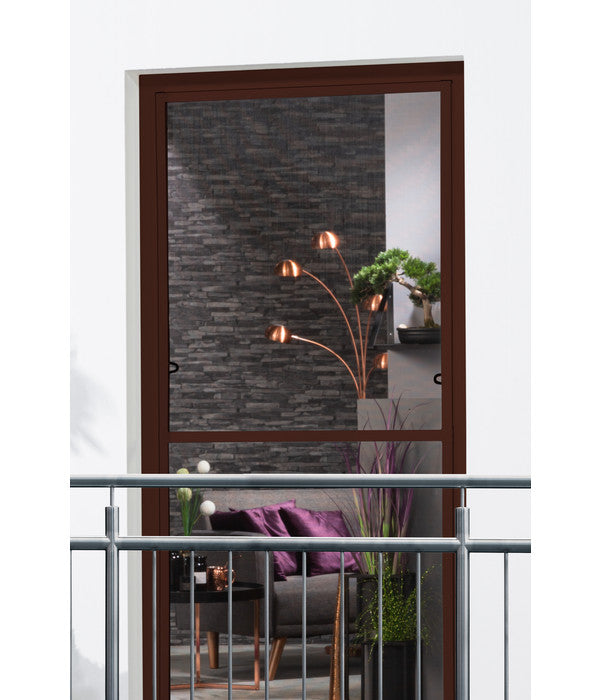  Hecht Fliegengitter Fensterbausatz Master Slim XL, Ca. B130/H220 Cm