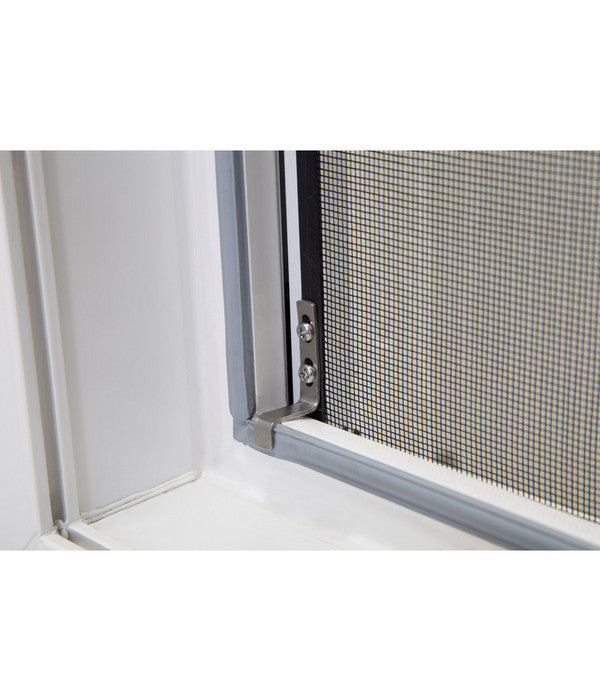  Hecht Fliegengitter Fensterbausatz Master Slim XL, Ca. B130/H220 Cm