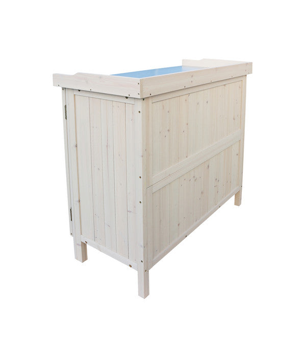  Habau Gartentisch Lino Mit Unterschrank, Ca. B98/H95/T48 Cm